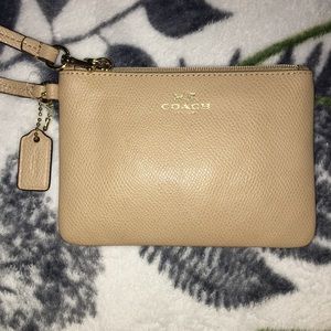 Coach zip wristlet